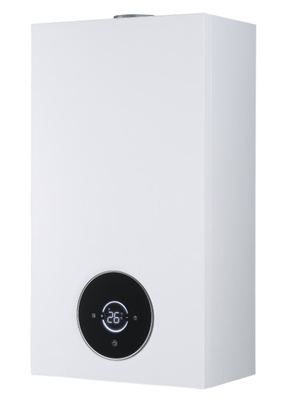 Ambiente confortevole caldaia a gas parete a basso livello di rumore installata con comandi programmabili
